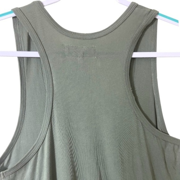the GREAT. Green 100% Cotton Midi Maxi Tank Dress Casual Sz 2 or US Medium 8/10 - Picture 5 of 10